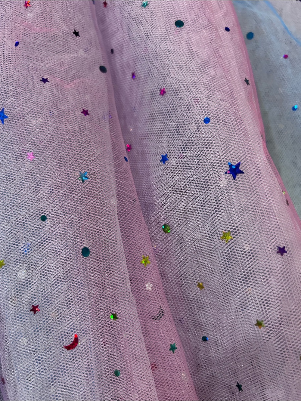Unicorn Pastel Tulle Costume Set with Headband & Wand - Pink Purple Blue - Picture 3 of 8